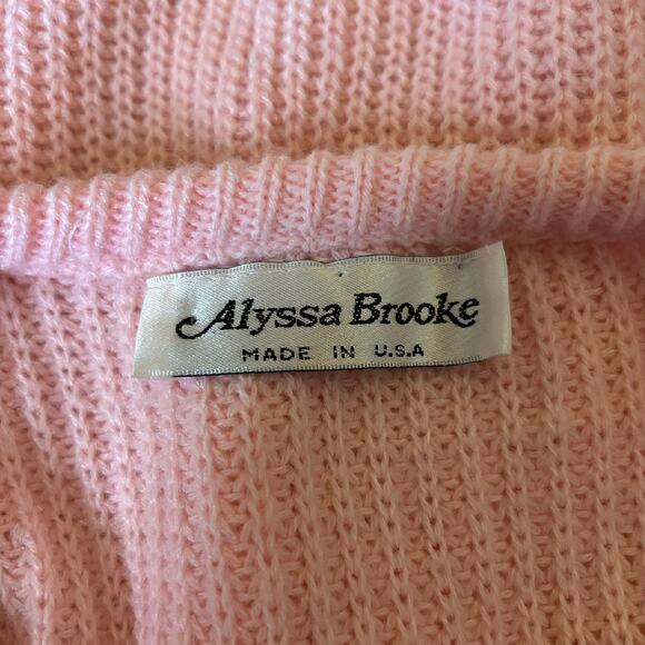 Vtg Knit Pastel Pink Pullover Sweater Vest Small Kawaii Coquette Dollcore Cute - Picture 2 of 3